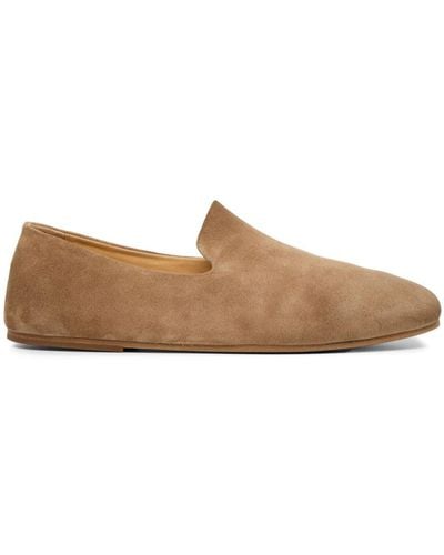 Marsèll Round-toe Suede Loafers - Brown