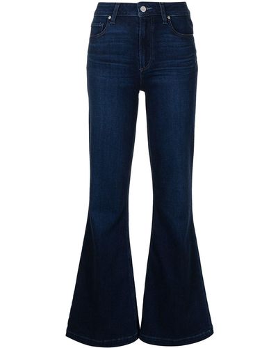PAIGE Genevieve 32 Flared Trousers - Blue