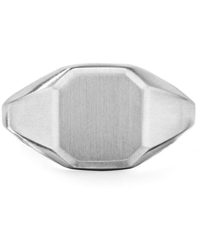 David Yurman Sterling Silver Streamline® Signet Ring - White