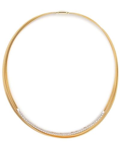 Marco Bicego 18kt Yellow Gold Multi-strand Diamond Necklace - White