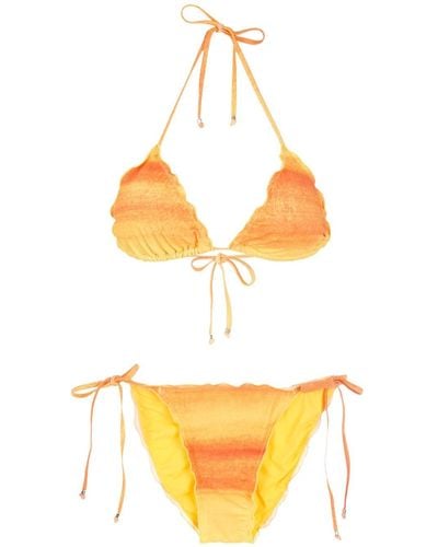 Amir Slama Gradient Bikini Set - Yellow