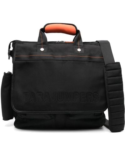 Parajumpers Portage Logo-lettering Laptop Bag - Black