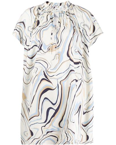 Chinti & Parker Graphic-print Flared Dress - Multicolor