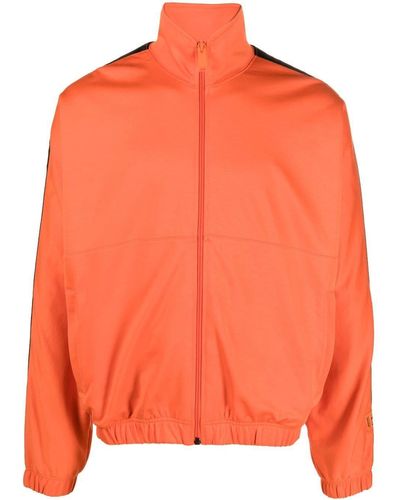 Heron Preston Veste de sport zippée à bande logo - Orange