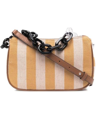 Furla Stripe Detail Shoulder Bag - Multicolour