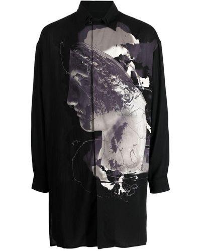Yohji Yamamoto Overhemd - Zwart