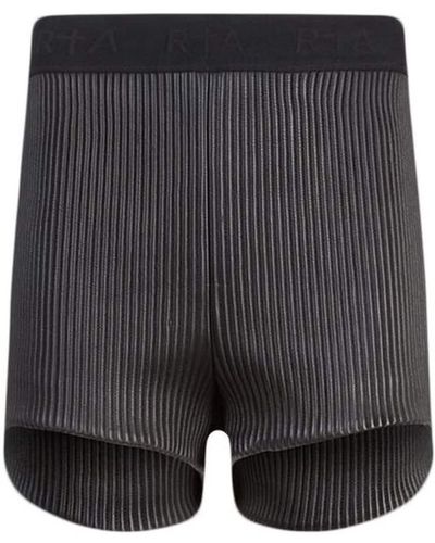 RTA Slim-fit Ribbed Shorts - Grey