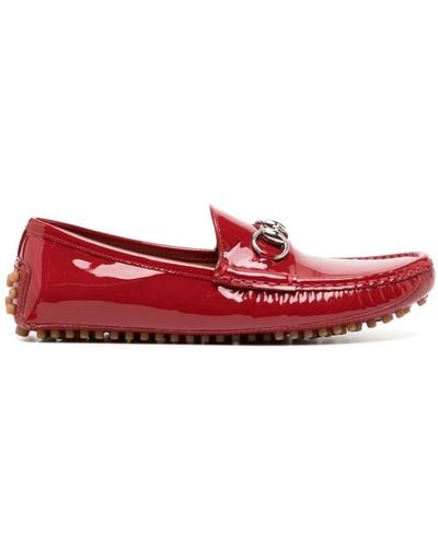 Gucci Leren Loafers - Rood