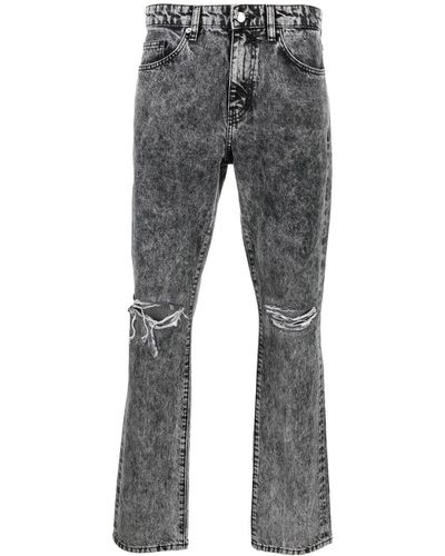 IRO Terri Skinny-Jeans im Distressed-Look - Grau