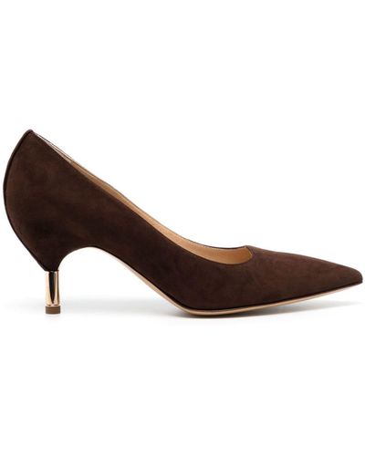 Gabriela Hearst Sofia 30mm Suede Pumps - Brown