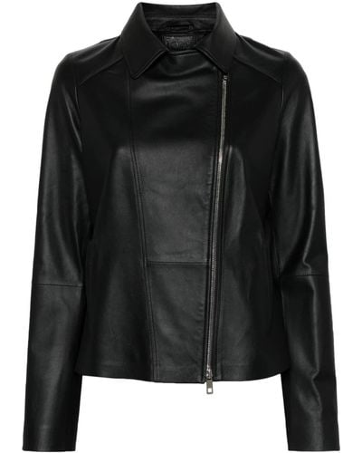 DESA NINETEENSEVENTYTWO Zip-up Leather Jacket - Black