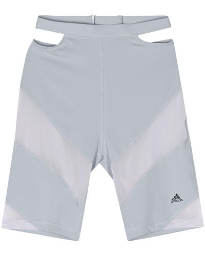 adidas X Rui Zhou cut-out cycling shorts - Gris