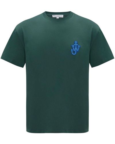 JW Anderson T-shirt Met Logopatch - Groen