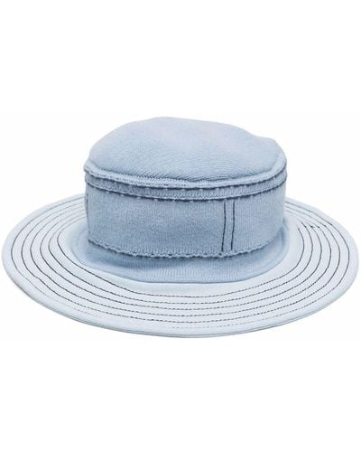 Barrie Wide-brim Bucket Hat - Blue