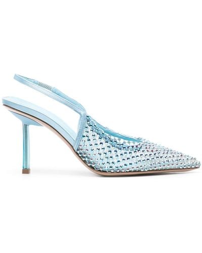 Le Silla Gilda 80mm Slingback Court Shoes - Blue