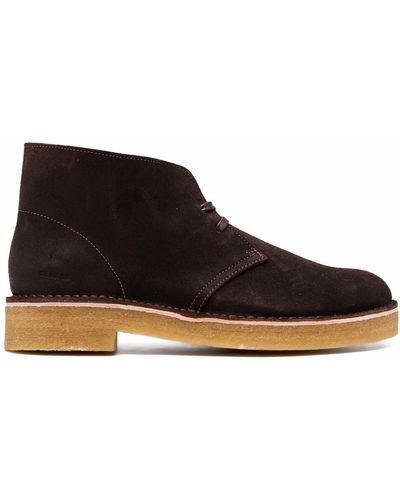 Clarks Lace-up Suede Boots - Brown