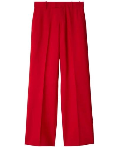Burberry Pressed-crease Wool Tailored Trousers