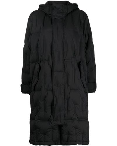 JNBY Pleat-detail Hooded Puffer Coat - Black