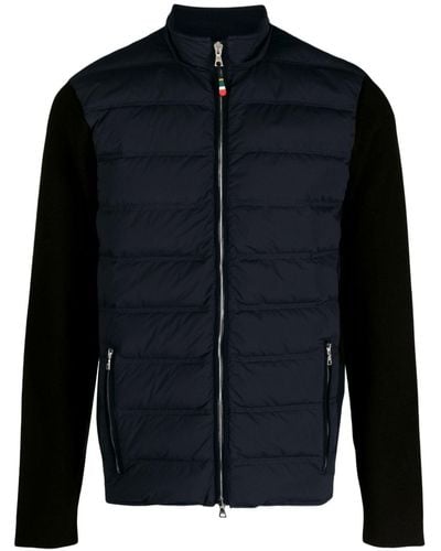 Orlebar Brown Wallace Paneled Padded Jacket - Blue