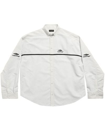 Balenciaga 3b Sports Icon Track Shirt - White