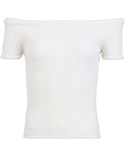 Khaite The Ricki Wool-blend Top - White