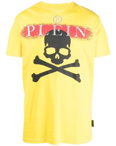 Philipp Plein Short Sleeve T-shirt - Yellow