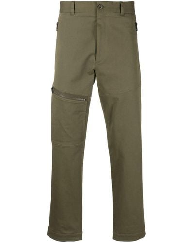 Moncler Pantalones ajustados con parche del logo - Verde