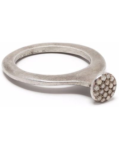 Rosa Maria Diamond-cluster Ring - Metallic