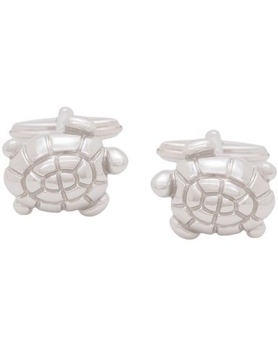 Lanvin Manschettenknöpfe mit Schildkröten-Detail - Mettallic
