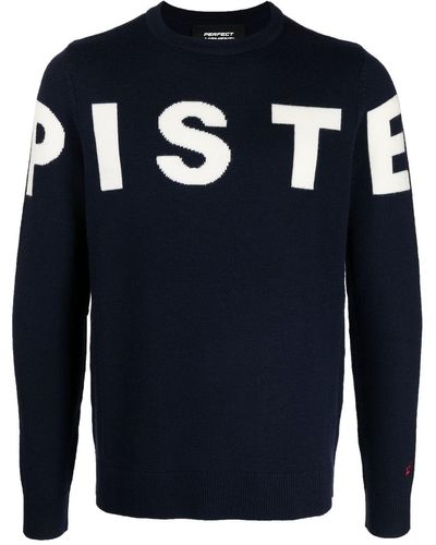 Perfect Moment Piste Two-tone Jumper - Blue
