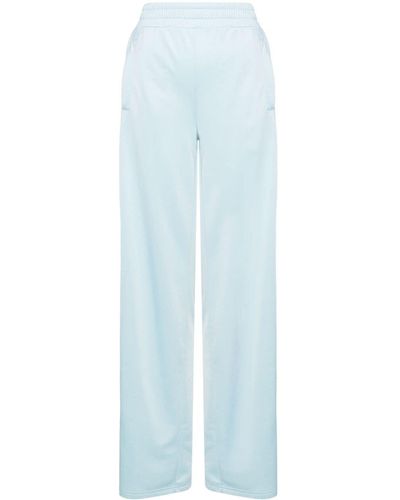 Moschino Jeans Pantalones de chándal con detalle a rayas - Azul