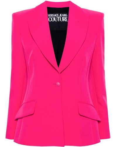 Versace Baroque-buckle Cady Blazer - Pink