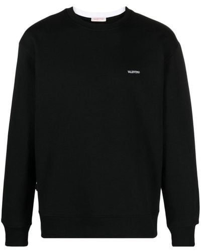 Valentino Garavani Sweater Met Logoprint - Zwart