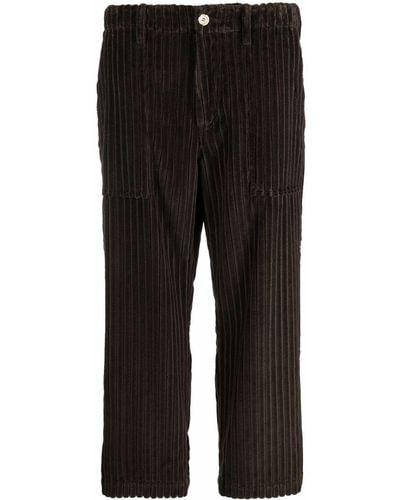 Jejia Corduroy Cropped Pants - Brown
