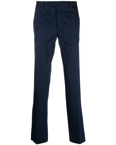 Moorer Aviano-we Tailored Trousers - Blue