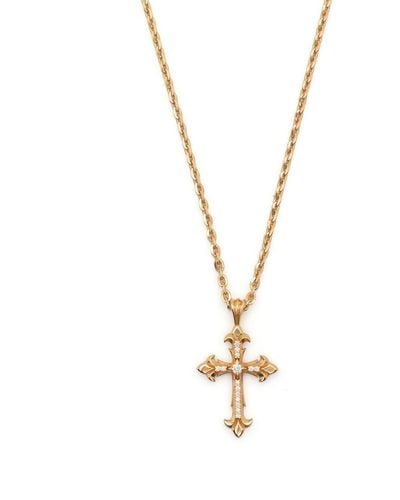 Emanuele Bicocchi Fleury Cross-pendant Necklace - Metallic