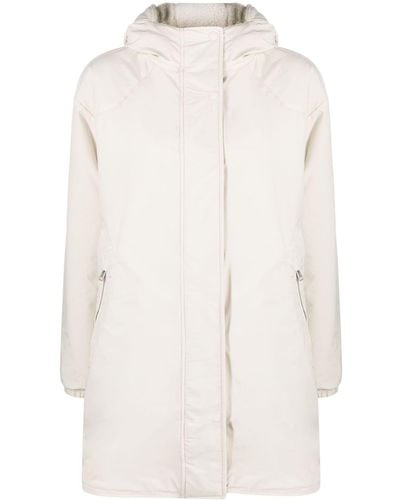 Woolrich Reversible Hooded Coat - White