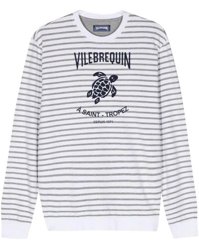 Vilebrequin ストライプ スウェットシャツ - グレー