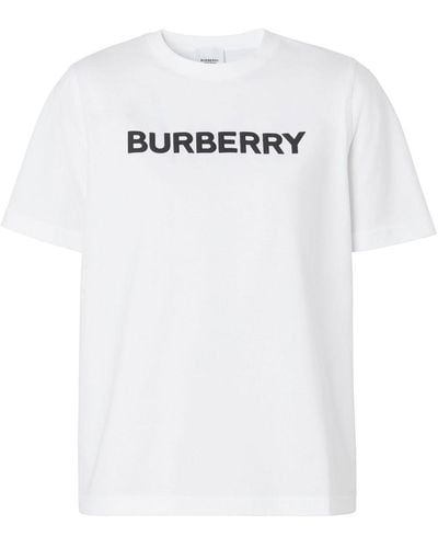 Burberry ホワイト ボンディングロゴ Tシャツ