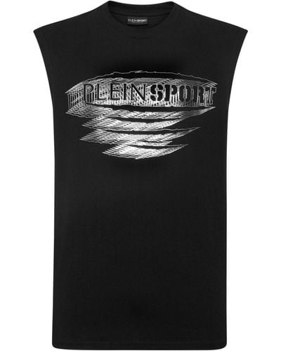Philipp Plein Camiseta con logo estampado - Negro
