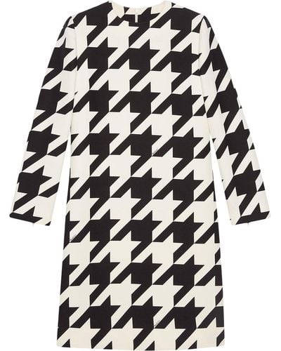 Gucci Houndstooth-print Dress - White