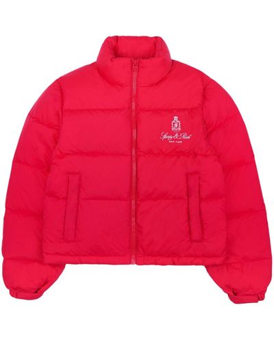 Sporty & Rich Vendome Puffer Jacket - Red