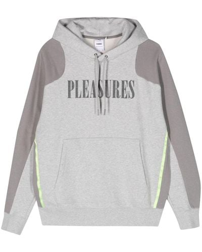 PUMA X Pleasures Cotton Hoodie - Grey