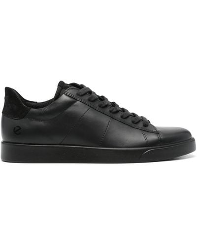 Ecco Lite M Leather Sneakers - Zwart