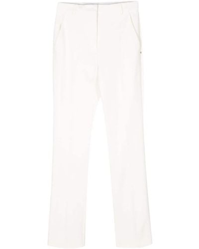Sportmax Pontida Straight-leg Tailoredtrousers - White
