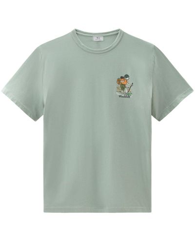 Woolrich グラフィック Tシャツ - グリーン