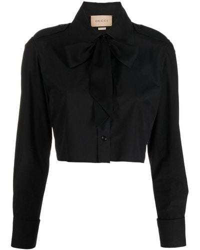 Gucci Camisa de popelina - Negro