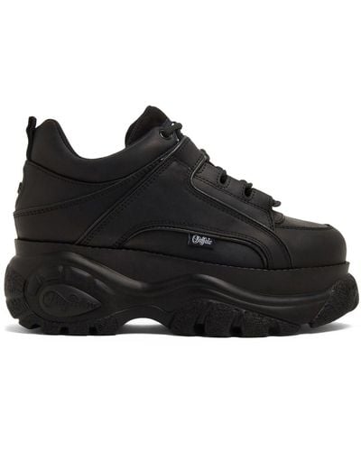 Buffalo Classic Low Chunky-sole Sneakers - Black