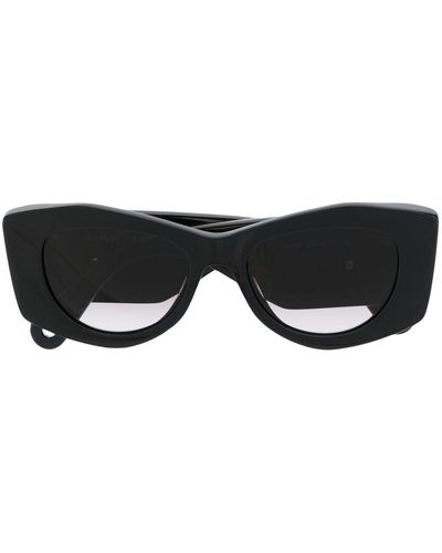 Lanvin Curb Logo-plaque Sunglasses - Black