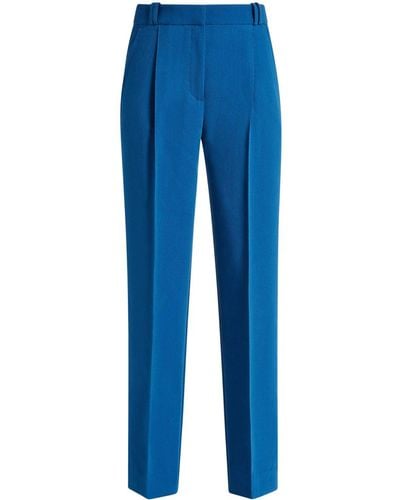 Shona Joy Irena Mid-rise Tailored Trousers - Blue